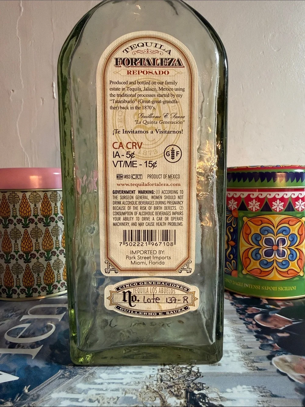 Fortaleza Reposado Tequila EMPTY BOTTLE - Rare - - Picture 4 of 4